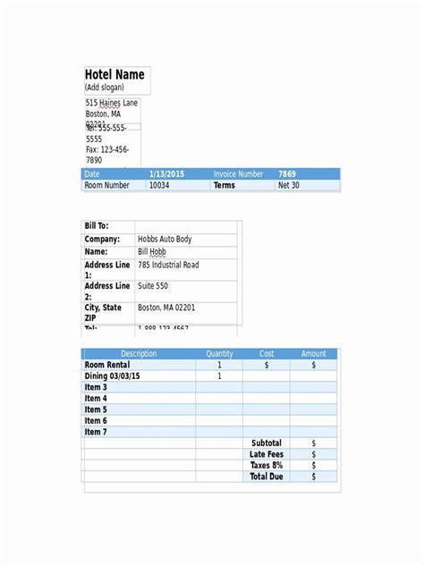 Utilizing a 6 motel 6 receipt template is easy. Motel 6 Receipt Template Elegant 10 Hotel Receipt Examples ...