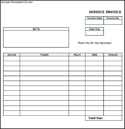 Free Blank Invoice Templates Pdf Eforms Fill In And Print Invoices 26532 Hot Sex Picture