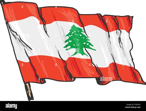 Flag Of Lebanon Stock Vector Image And Art Alamy