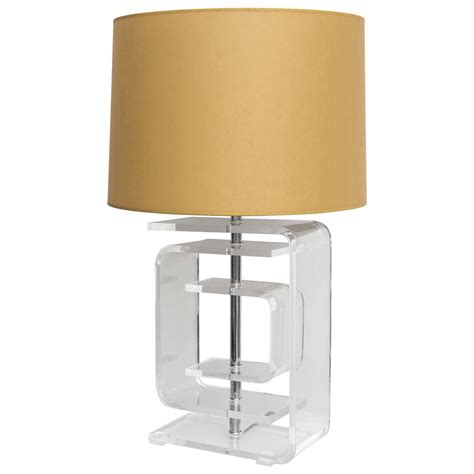 Mid Century Lucite Table Lamp At 1stdibs