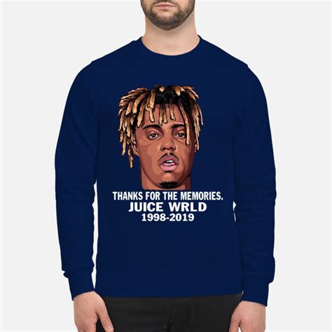 Juice Wrld Thank For The Memories 1998 2019 Shirt Pdnshirt