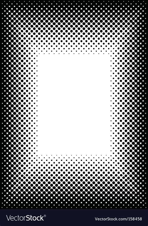 Halftone Picture Frame Royalty Free Vector Image