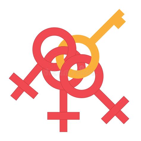Sex Money Cling Symbol Gender Man And Woman Connected Symbol Male And