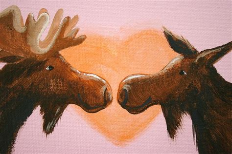 I Love My Moose Print 8x10 Etsy