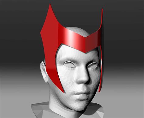 Scarlet Witch Mask Classic 3d Model For 3d Printing Digital Etsy Uk