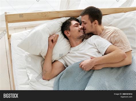 Happy Gay Couple Lying Image And Photo Free Trial Bigstock