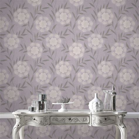 Superfresco Easy Lavender Paper Floral Wallpaper In The Wallpaper