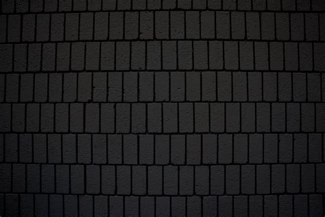 Black Brick Wall Texture With Vertical Bricks Picture Free Photograph