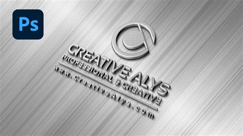 Create 3d Steel Style Logo With Logo Mockup In Photoshop Tutorial