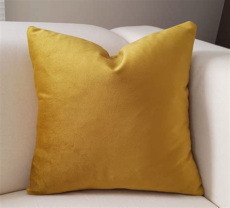 Luxury Gold Velvet Throw Pillow Unique Gold Pillow Cover Velvet