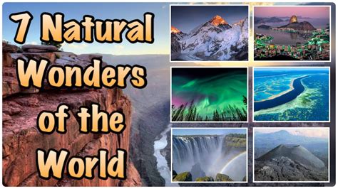 The 7 Natural Wonders Of The World Meet The World Now Youtube