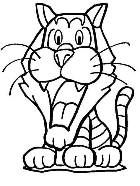 Cute Tiger Coloring Pages Coloring Home