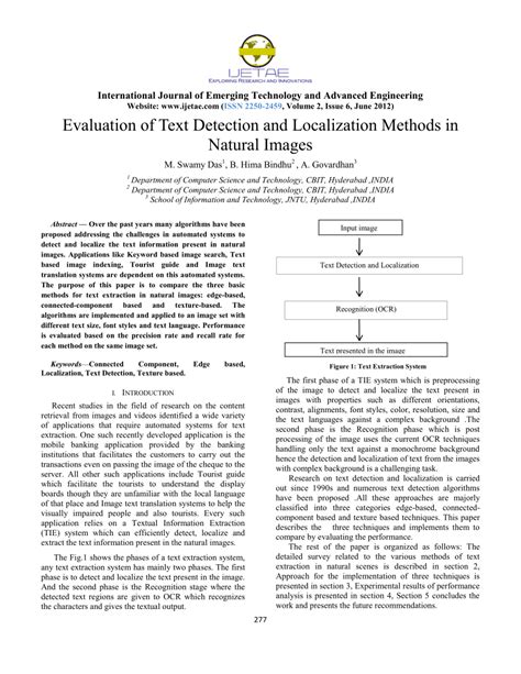 Pdf Evaluation Of Text Detection And Localization Methods In Natural