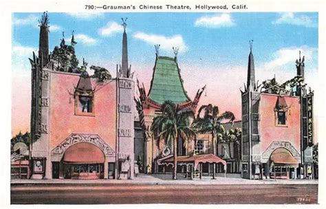 C1920 Graumans Chinese Theatre Hollywood California Kashower Vintage P6