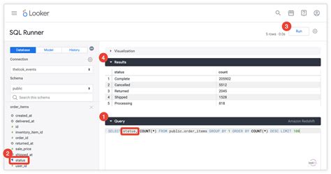 Using Sql Runner To Create Queries And Explores Looker Google Cloud