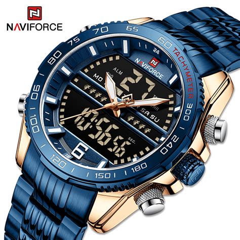 buy naviforce nf9195 blue watch online at best price in nepal naviforce nepal