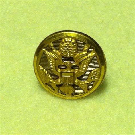 US ARMY Brass Button Hat Lapel Pin Etsy Lapel Pins Etsy Us Army