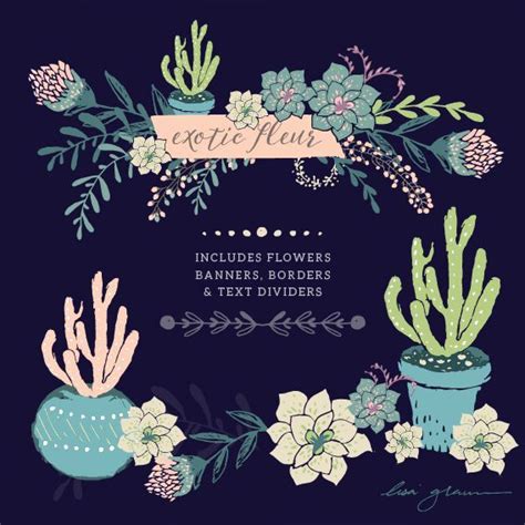 Cactus stock vectors, clipart and illustrations. Freebies | Free graphics, Clip art, Flower clipart
