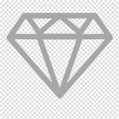 This diamond outline has only one shape, so it's great. Library of black and white gem clip art royalty free png ...