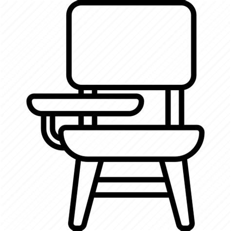 School Chair Class Classroom Study Chair School Icon Download On