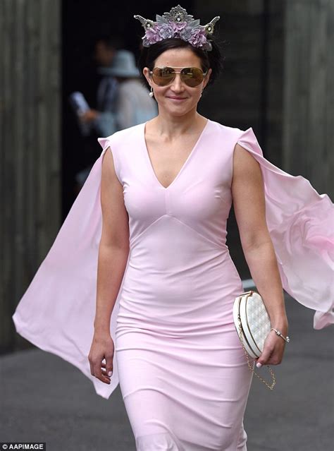 Melbourne Cup 2016 Michelle Payne Wears A Pink Dress And Metal