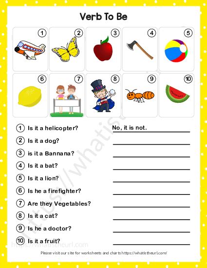 Interrogative Form Verb To Be Worksheet Exercise Your Home Teacher