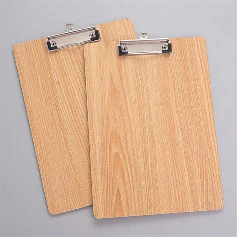 Mdf Wood Clipboards Hangable Low Profile Clip 9 X 125 Inch Metal Clip