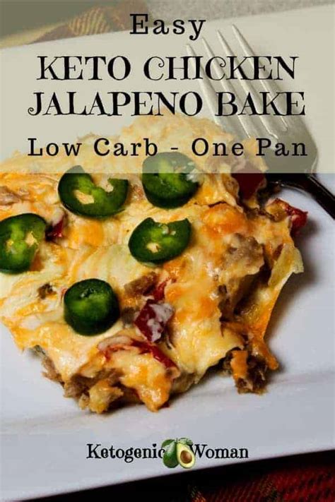 These simple recipes have tons of flavor — and are guaranteed to please everyone at the table. Low Carb Chicken Cream Cheese Jalapeno Bake - Ketogenic Woman