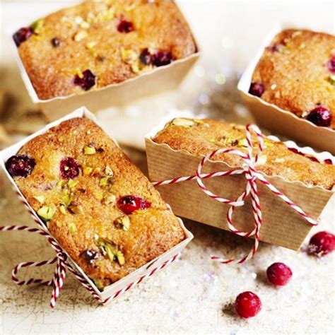 Black forest gateau christmas cake decoration. Mini cranberry, pistachio & orange drizzle loaf cakes, a ...
