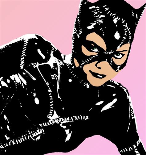 Catwoman Pop Art Cat Pop Art Comic Pop Art Illustration