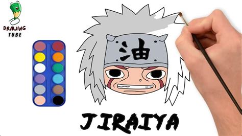 How To Draw Jiraiya From Naruto Easy Step By Step Tutorial Anime