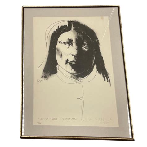 Sold Price Portrait Of Native American By Leonard Baskin January 6