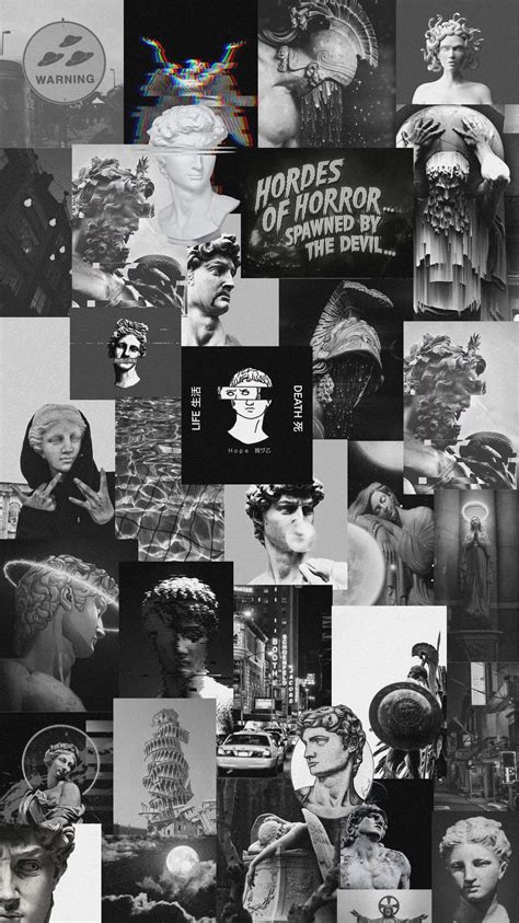 Aesthetic Macbook Wallpaper Collage Black And White Kress The One