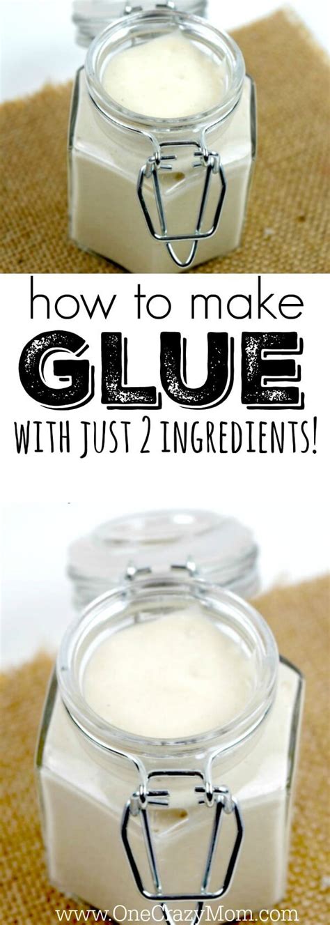 How To Make Glue Only 2 Ingredients For Homemade Glue