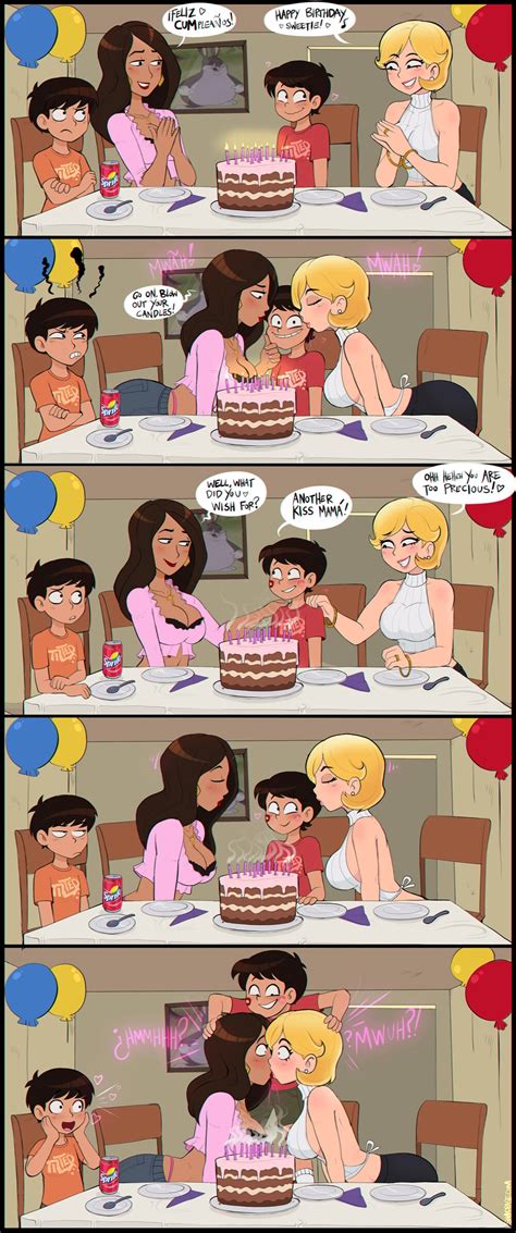 Cartoon Comic Porn Mix Auntie Birthday Foto Porno