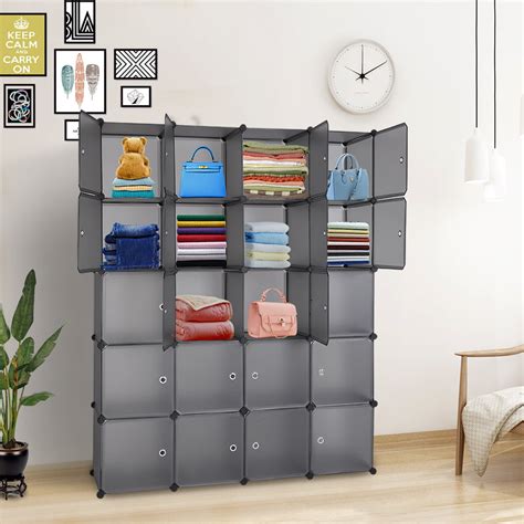 General 20 Cube Multifunctional Modular Stackable Clothing Storage With