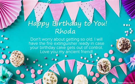 Happy Birthday Rhoda Pictures Congratulations
