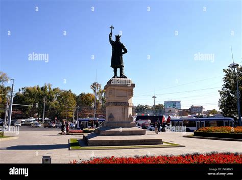 Chisinau Moldova October 6 2018 The Statue Of Stefan Cel Mare