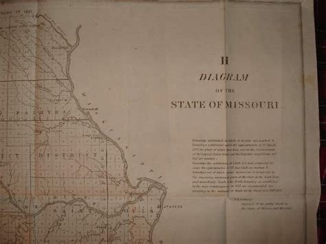 1850 Missouri Antique Map Important W St Louis Rare Nr Ebay