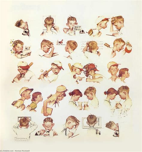 Faces Of Boy Norman Rockwell The Encyclopedia Of Fine Arts