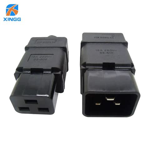 Iec60320 C19 C20 16a 250v Ac Electrical Power Cord Cable Connector Male