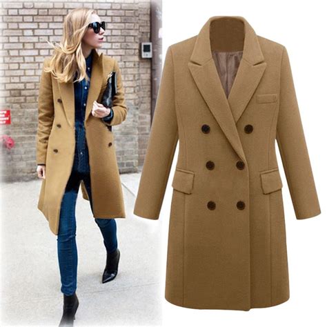 Womens Wool Elegant Plus Size Coat Price 2564 And Free Shipping
