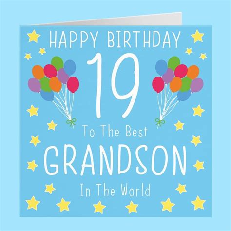 22 Happy 19th Birthday Grandson Wishes