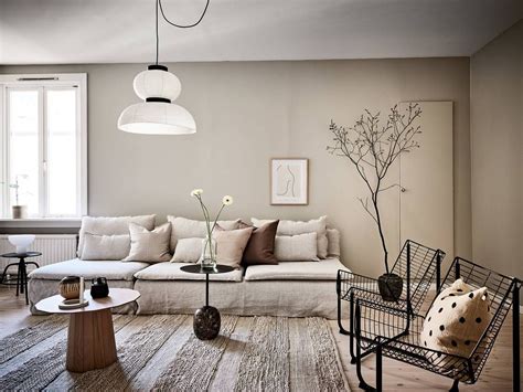 Simple Beige Home Coco Lapine Design House Interior Living Room