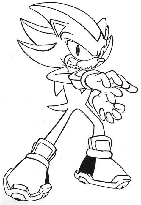 Metal Sonic And Shadow Coloring Coloring Pages