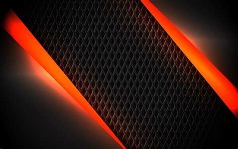 Premium Vector Abstract Black And Orange Metal Shapes Background