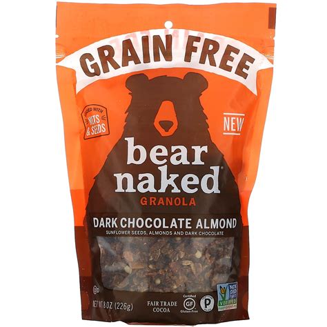 Bear Naked Grain Free Granola Dark Chocolate Almond 8 Oz 226 G