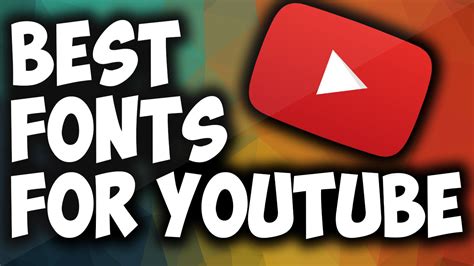 17 Best Fonts For Youtube Thumbnails That Look Fabulous 12 In Your