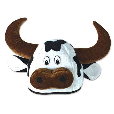 A219 Cow Head Adults Animal Party Costume Hat Ebay