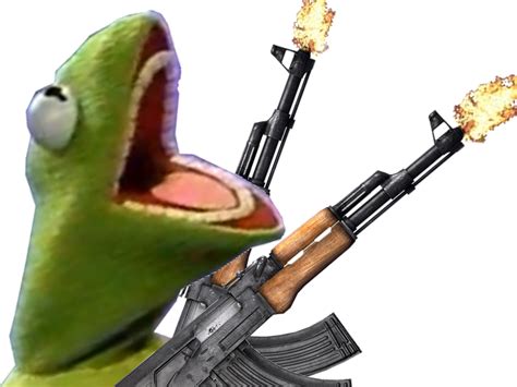 Sticker De Risipied Sur Risitas Kermit Kalash Arme A Feu Guerre